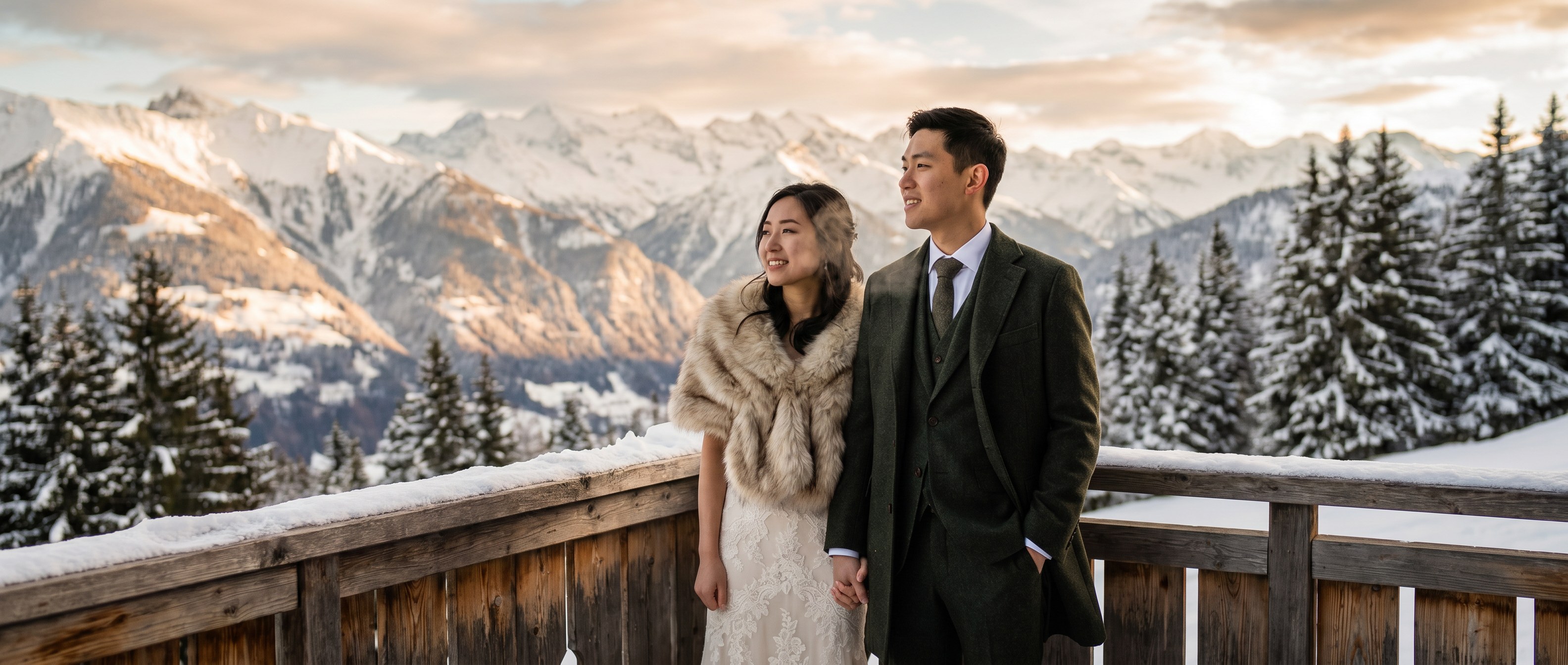 Swiss Alps, Switzerland — Pictaway wedding portrait